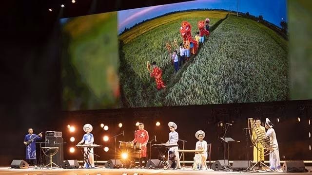 La « Semaine du Vietnam - Année nationale du tourisme de Quang Nam 2022 » à l’EXPO 2020 Dubaï. Photo : VOV.