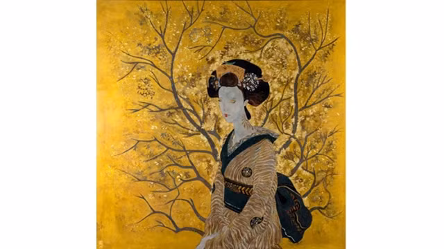 Un oeuvre de l'artiste Triêu Khac Tiên. Photo : thethaovanhoa.vn