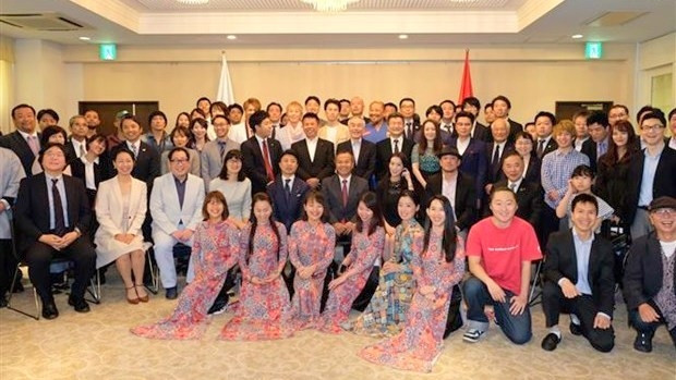 Des représentants du Comité d'organisation du Festival du Vietnam au Japon 2019. Photo : VNA.