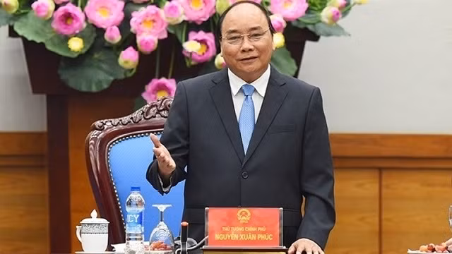Le PM du Vietnam, Nguyên Xuân Phuc. Photo : VGP.