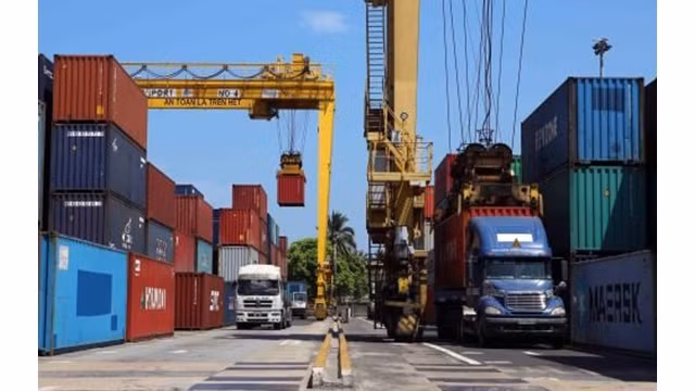Le port de Dà Nang. Photo : VNA.