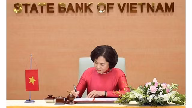 La gouverneure de la Banque d'État du Vietnam, Nguyên Thi Hông. Photo : VNA.