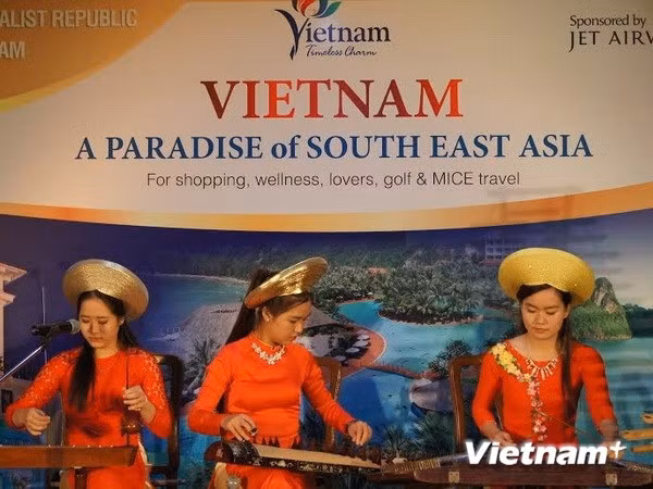 Un numéro de musique traditionnelle lors du gala «Vietnam, un paradis de l'Asie du Sud-Est». Photo: VNA.