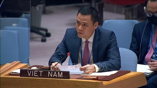 L'ambassadeur Dang Hoàng Giang, chef de la Mission permanente du Vietnam auprès des Nations Unies. Photo : VNA.