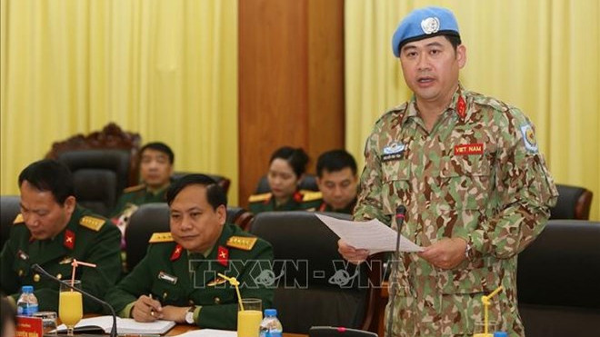 Le lieutenant-colonel Nguyên Kim Tinh. Photo : VNA