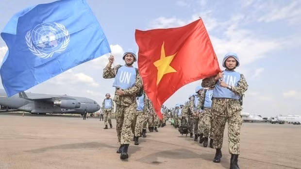 Les Casques bleus vietnamiens au Soudan du Sud. Photo : VNA.