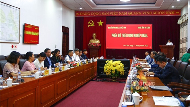 Séminaire « Solutions agricoles de haute technologie Israël - Lai Châu ». Photo : laodong.vn.