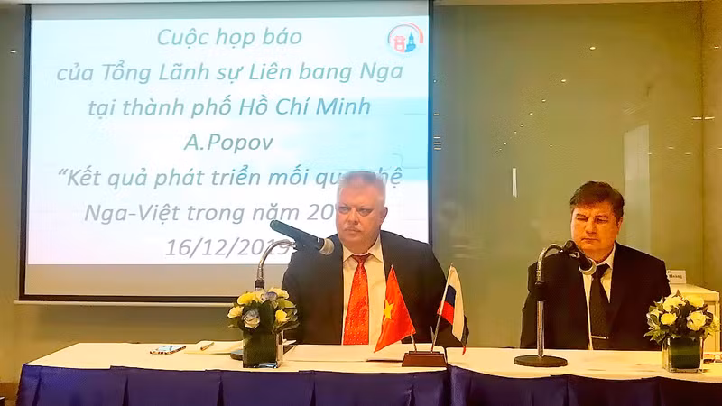 Aleksei Popov, consul général de Russie à Ho Chi Minh-Ville. Photo : SGGP.