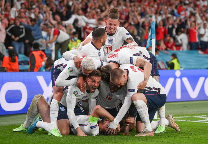 L'équipe de l'Angleterre. Photo: The Sun.