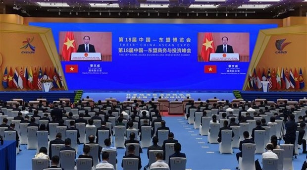 La 18e Foire Chine - ASEAN (CAEXPO) et le Sommet sur le commerce et l’investissement Chine - ASEAN (CABIS). Photo : VNA.