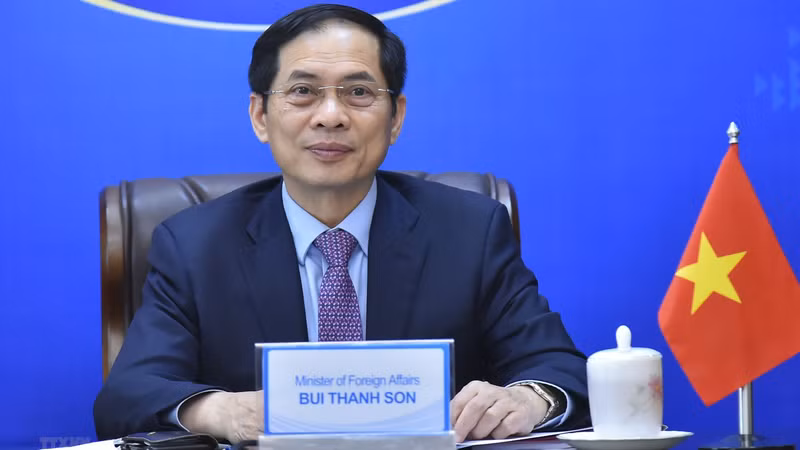 Le ministre des Affaires étrangères, Bui Thanh Son. Photo: VNA