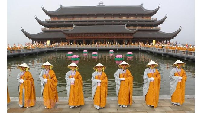 La fête bouddhique de Vesak 2019. Photo : VNA.