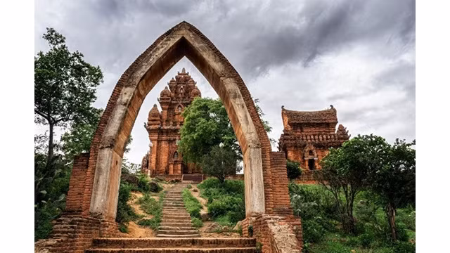 La tour Po Klong Garai dans la province de Ninh Thuân (au Centre du Vietnam) est l’une des plus belles et plus grandes tours Cham du Vietnam. Photo : tyleminh.