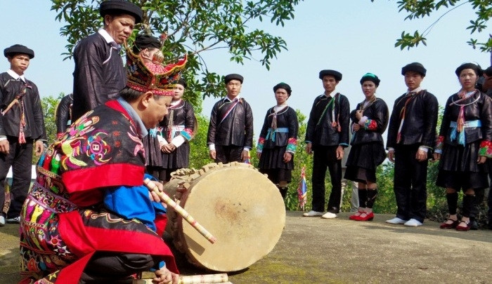 Un des jeux de la Fête du tambour des Giay. Photo: Phan Anh/NDEL.