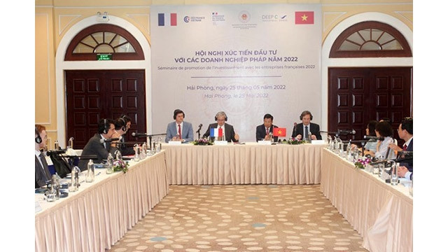 Séminaire de promotion de l’investissement avec les entreprises françaises 2022. Photo : VNA.
