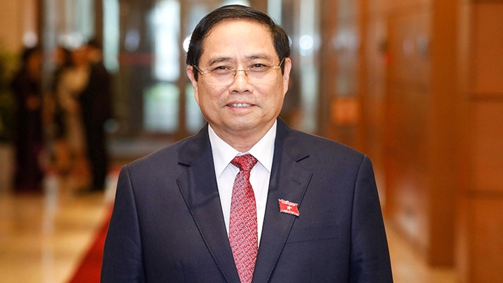 Le Premier ministre Pham Minh Chinh. Photo : NDEL.