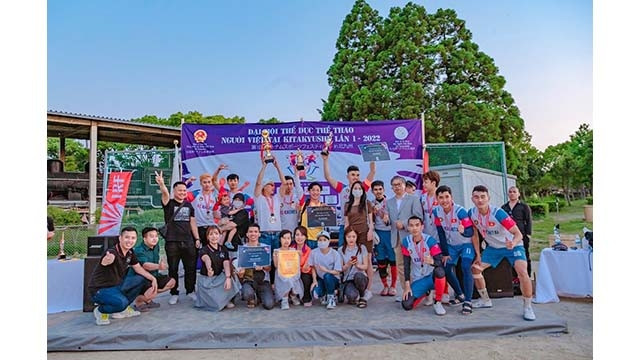 Le 1er Congrès sportif vietnamien à Kitakyushu a réuni 500 athlètes. Photo: thoidai.com.vn