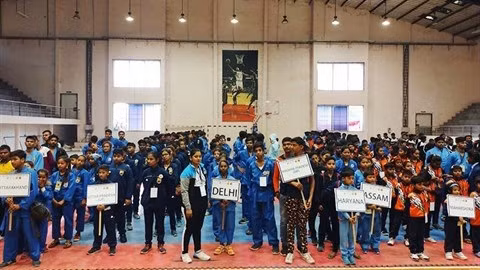 Championnat national de Vovinam en Inde en 2020. Photo : ND/CVN.