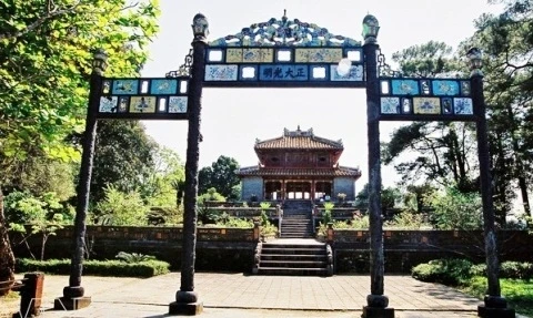 Le tombeau de Minh Mang (1791-1841), deuxième empereur de la dynastie des Nguyên.