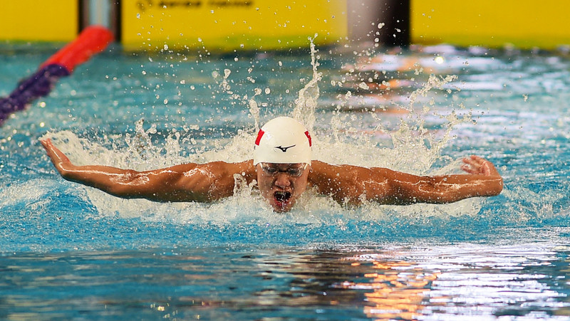 Tran Hung Nguyen qui a empoché une médaille d'or au 200 m avec 2 minutes et 1,22 seconde. Photo: Trân Hai/NDEL