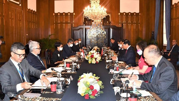 La 4e réunion du Comité de coopération bilatérale Vietnam - Indonésie. Photo : VNA.