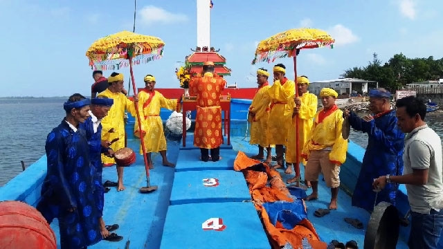 La fête de la prière pour la bonne pêche à Quang Nam. Photo : NDEL.
