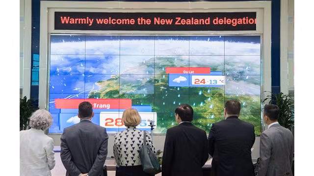 WeatherScape XT est un système de visualisation et de prévision météorologique utilisé largement en Nouvelle-Zélande. Photo : tuoitre.vn