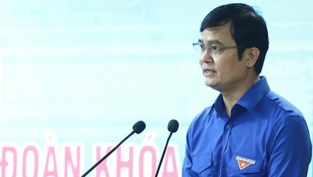Bui Quang Huy, nouveau Premier secrétaire du Comité central de l’Union de la jeunesse communiste Hô Chi Minh. Photo : VNA.