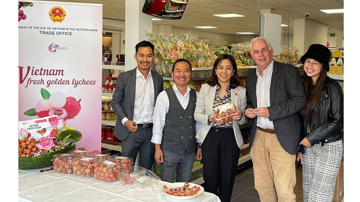 Les litchis vietnamiens vendus à l’étranger. Photo : NDEL