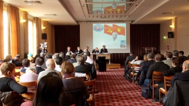 Colloque sur le XIIe Congrès national du PCV, le 11 mars, à Paris. Photo: NDEL.