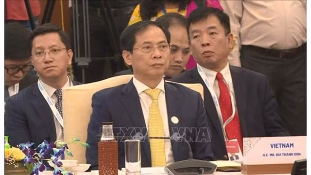 Le ministre vietnamien des Affaires étrangères, Bùi Thanh Son. Photo : VNA.