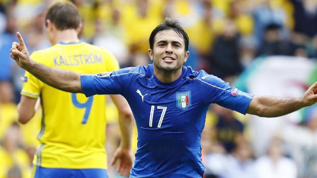 Le buteur de l'Inter d'origine brésilienne Eder. Photo: Reuters.