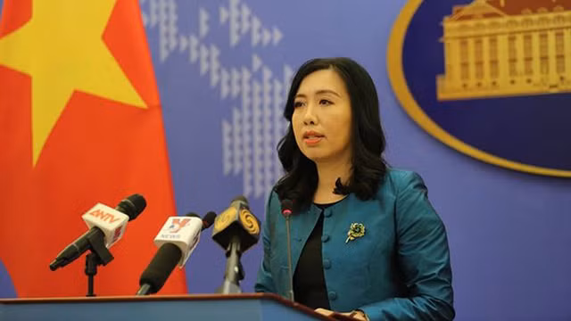 La porte-parole du ministère vietnamien des AE, Lê Thi Thu Hang. Photo : VNA.
