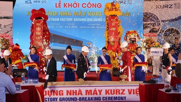 Mise en chantier de l'usine de KURZ à Binh Dinh. Photo : thanhnien.vn