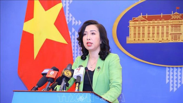 La porte-parole du ministère des Affaires étrangères Lê Thi Thu Hang. Photo : VNA