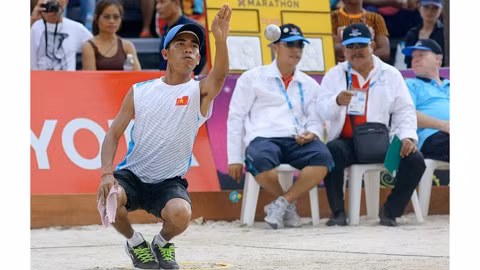 Le pétanqueur Nguyên Xuân Lôc. Photo: phuket2014.com.