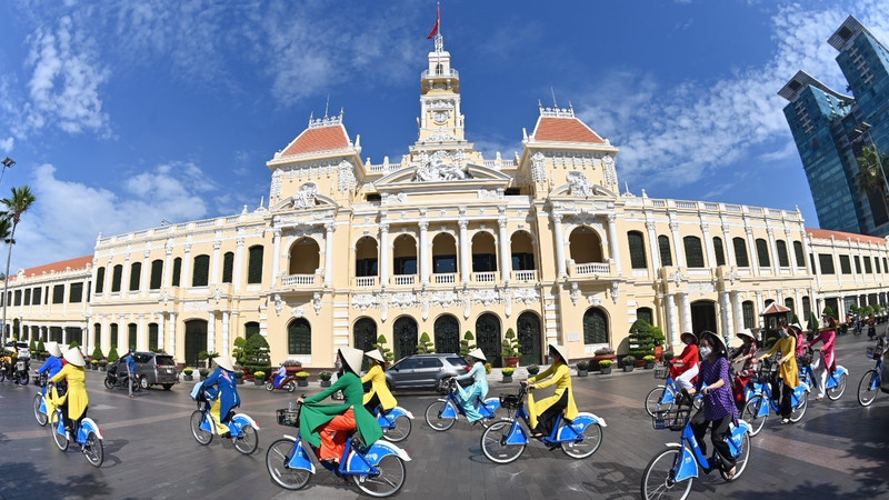 Un coin de Ho Chi Minh-Ville. Photo: baotintuc