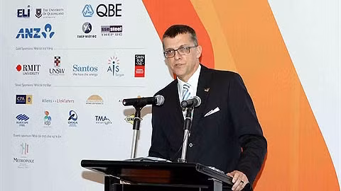 L'ambassadeur d'Australie au Vietnam, Hugh Borrowman. Photo: Quy Trung/VNA.