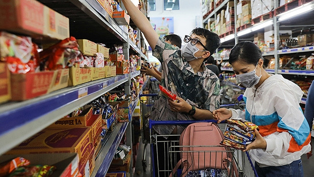 Dans le supermarché de Mega Market à Hô Chi Minh-Ville. Photo : vnexpress.net.