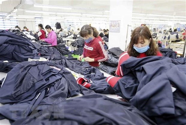 Vêtements pour l'exportation. Photo d'illustration : VNA.