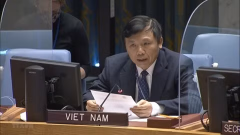 L'ambassadeur Dang Dinh Quy, chef de la Mission permanente du Vietnam auprès de l'ONU. Photo : VNA.