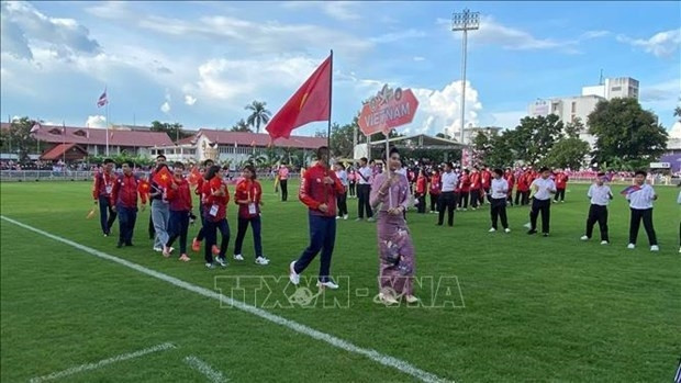La délégation vietnamienne à la cérémonie inaugurale. Photo : VNA.