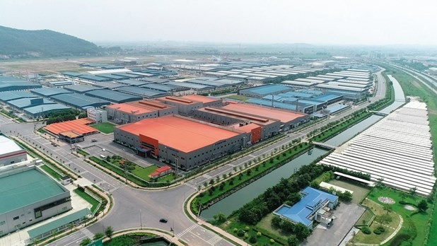 Un coin de la zone industrielle de Vân Trung. Photo : baobacgiang.com.vn
