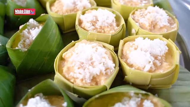 Gâteau au sucre de palme, une spécialité des Khmers d'An Giang