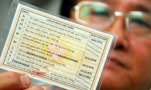 Le permis de conduire vietnamien tel qu'il est aujourd'hui. Photo: VNA.