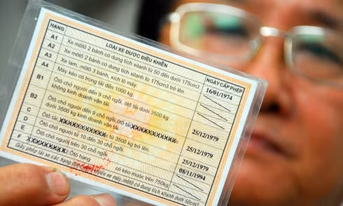 Le permis de conduire vietnamien tel qu'il est aujourd'hui. Photo: VNA.