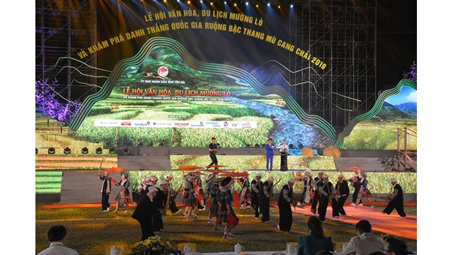 La fête culturelle et touristique de Muong Lo et de découverte du site national des rizière en terrasse Mù Cang Chai 2019. Photo : NDEL.