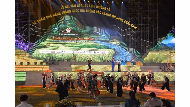 La fête culturelle et touristique de Muong Lo et de découverte du site national des rizière en terrasse Mù Cang Chai 2019. Photo : NDEL.