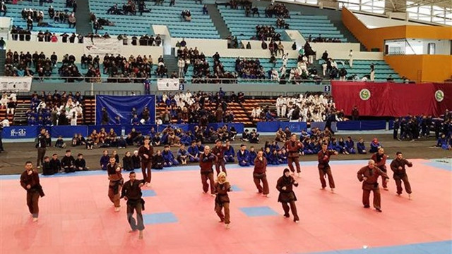 Les athlètes de la Fédération algérienne de jujitsu Son Long Quyen Thuat en Algérie. Photo: VNA