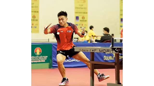 Anh Tu est toujours l'espoir du tennis de table vietnamien aux 31e SEA Games. Photo : NDEL.